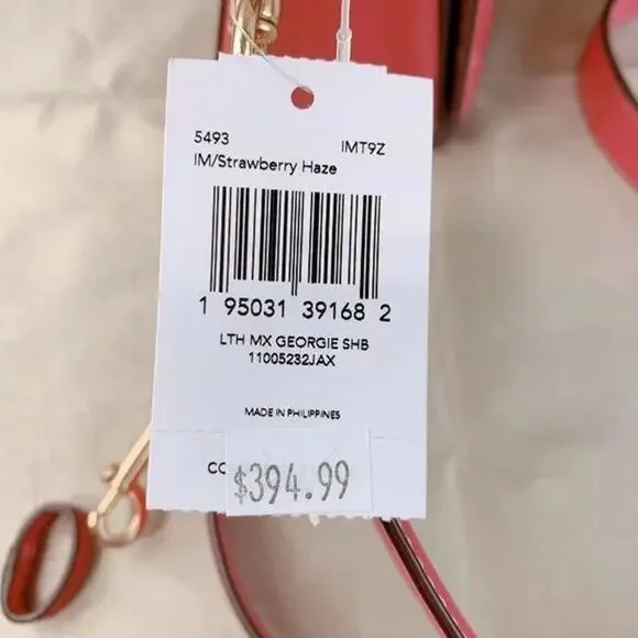 Coach 5493 Georgie Shoulder Bag In Gold/Strawberry Haze - Picture 5 of 5